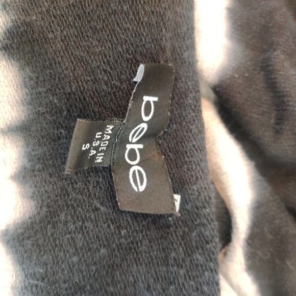 Bebe Top Tie Dye Short Sleeve Loose Fit Stretch Knit Shirt - Picture 8 of 8